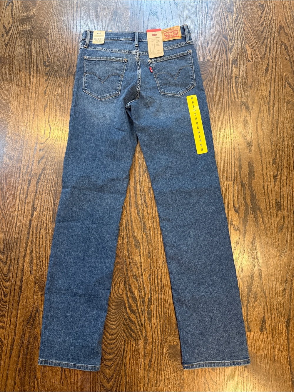 Levi's woman’s size 8 Medium Blue Straight Jeans - Classic Five-Pocket